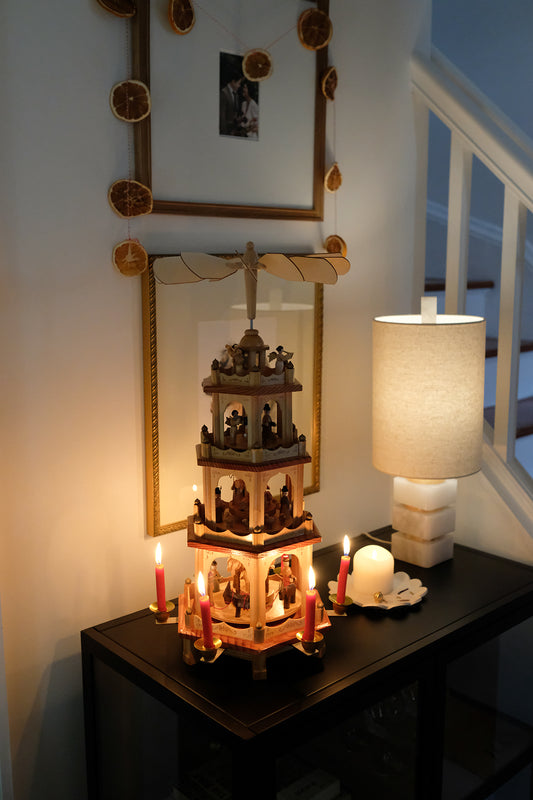 wooden Christmas pyramid