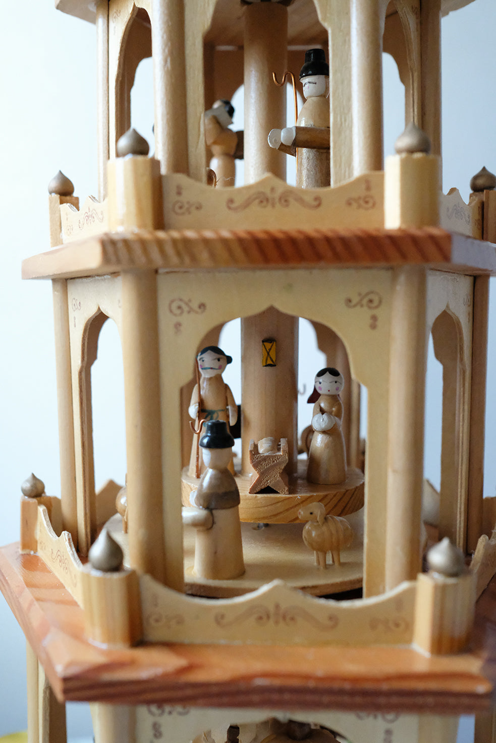 wooden Christmas pyramid