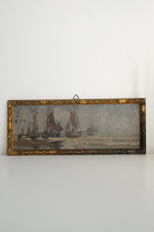 antique seascape painting