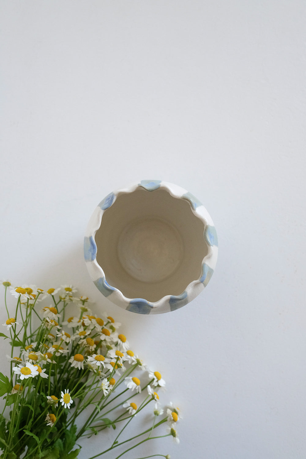 handmade striped vase