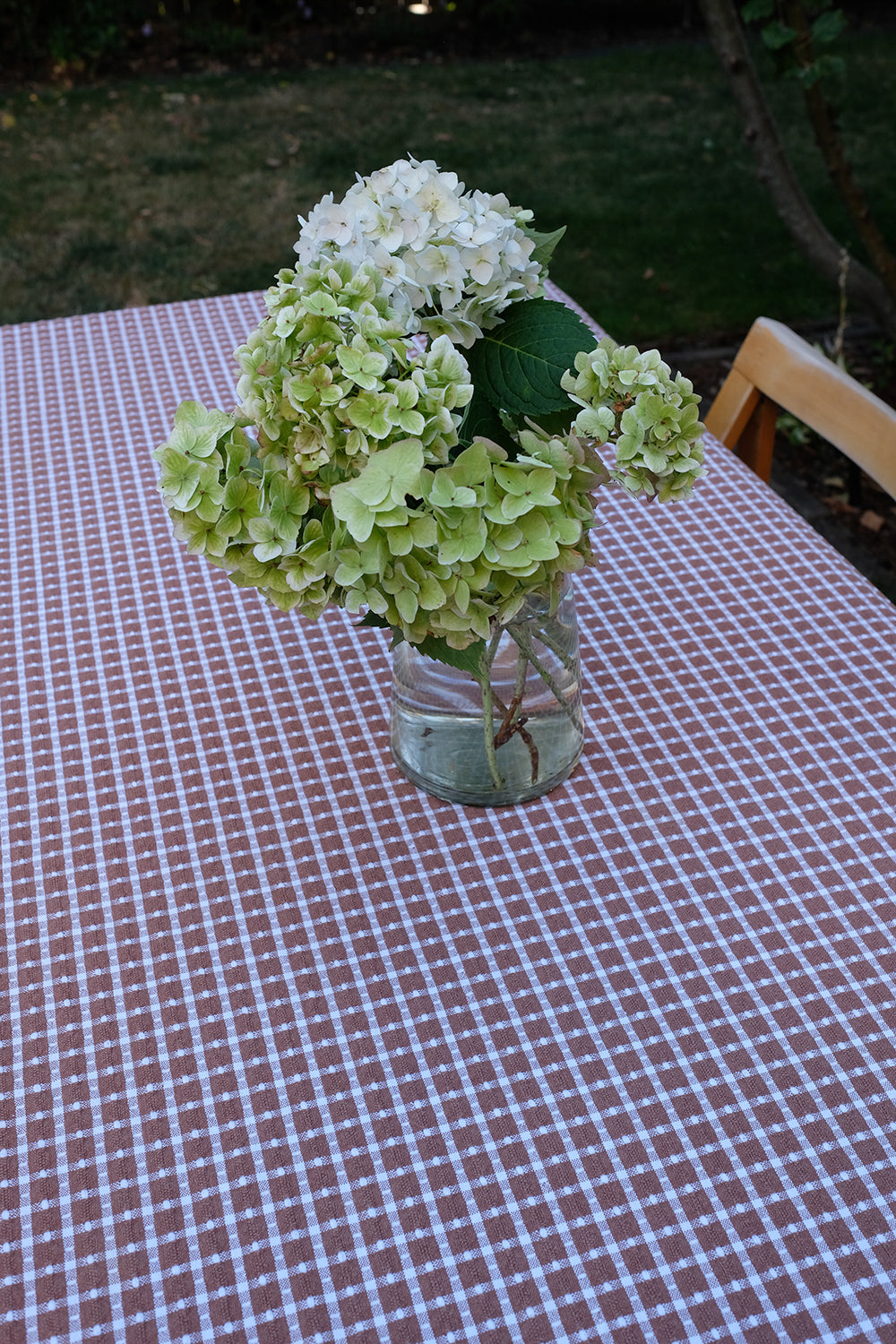 patterned tablecloth