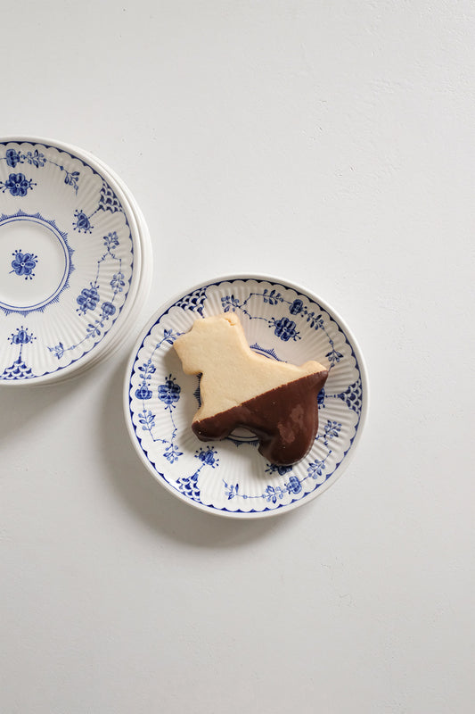 Denmark blue bread & butter plates - set of 6