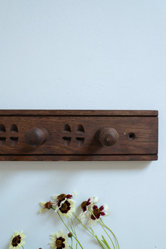 wood peg rack