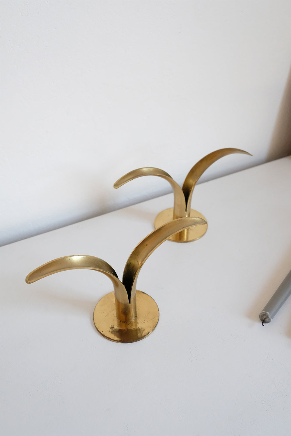 swedish candlesticks - set of 2