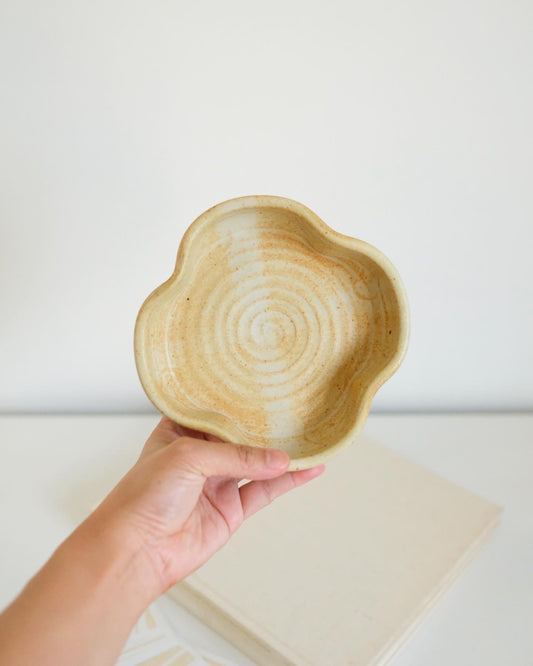 handmade ceramic footed dish