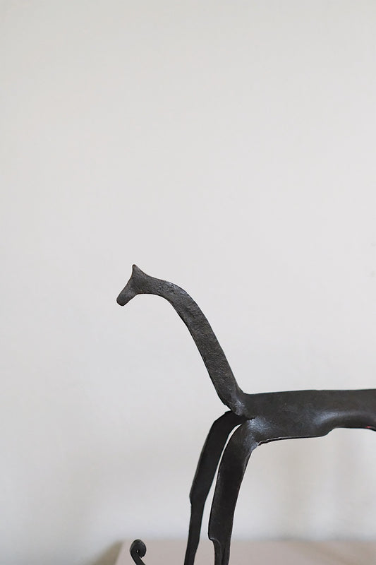 iron rocking horse