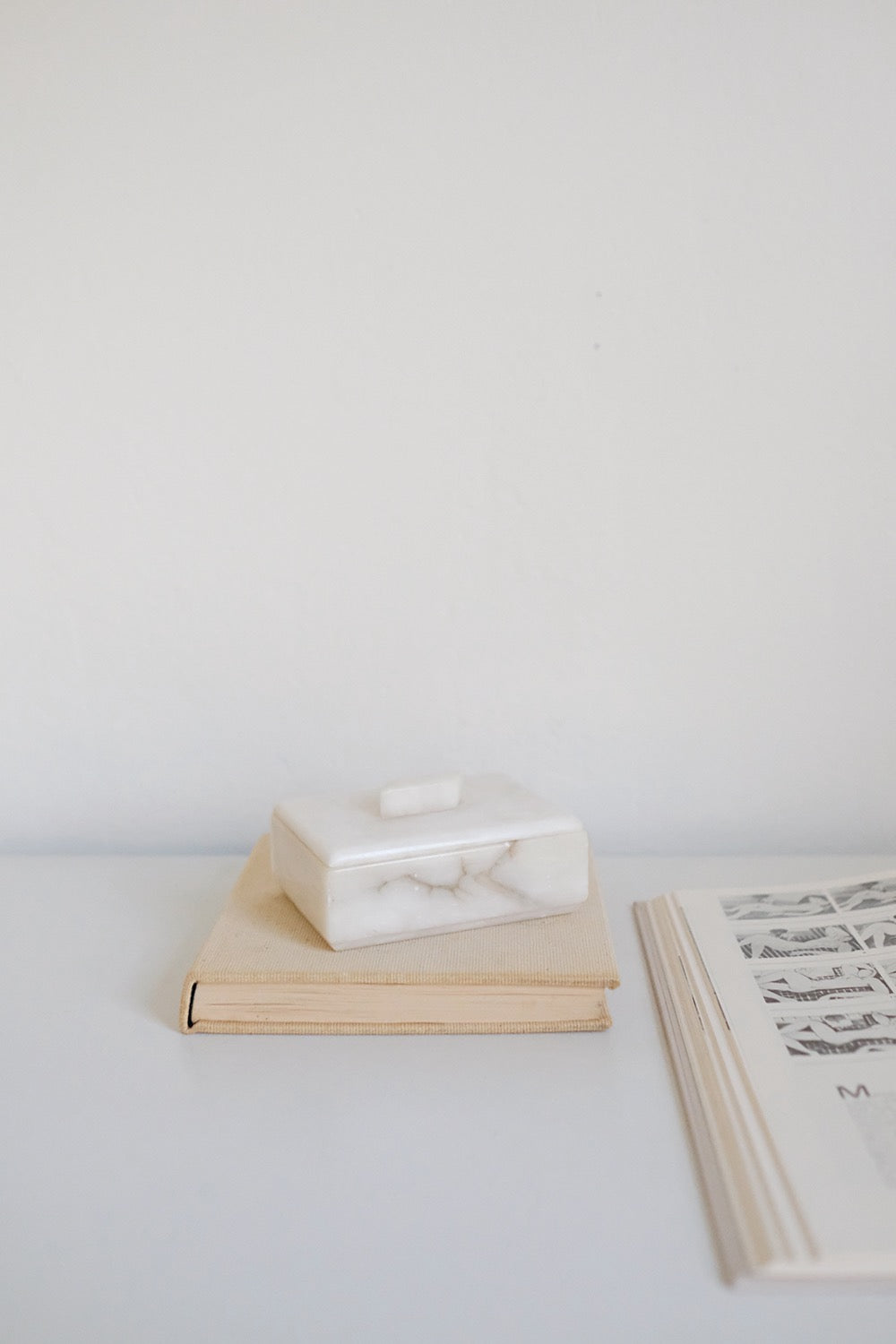 alabaster lidded box