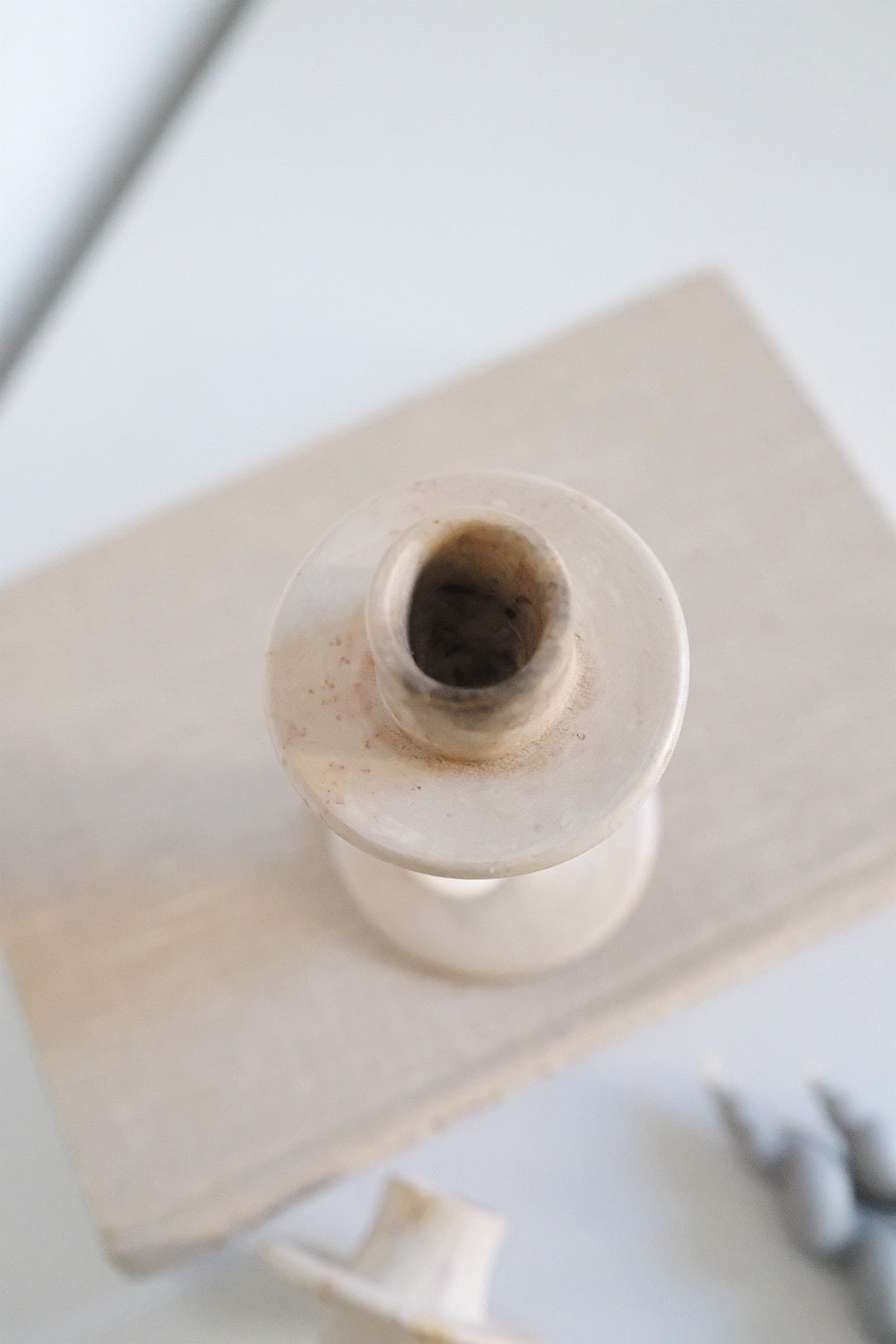 soapstone candlesticks - set of 2