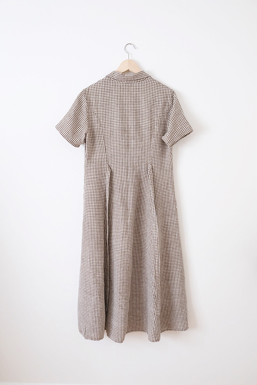 vintage eddie bauer tie-back gingham dress