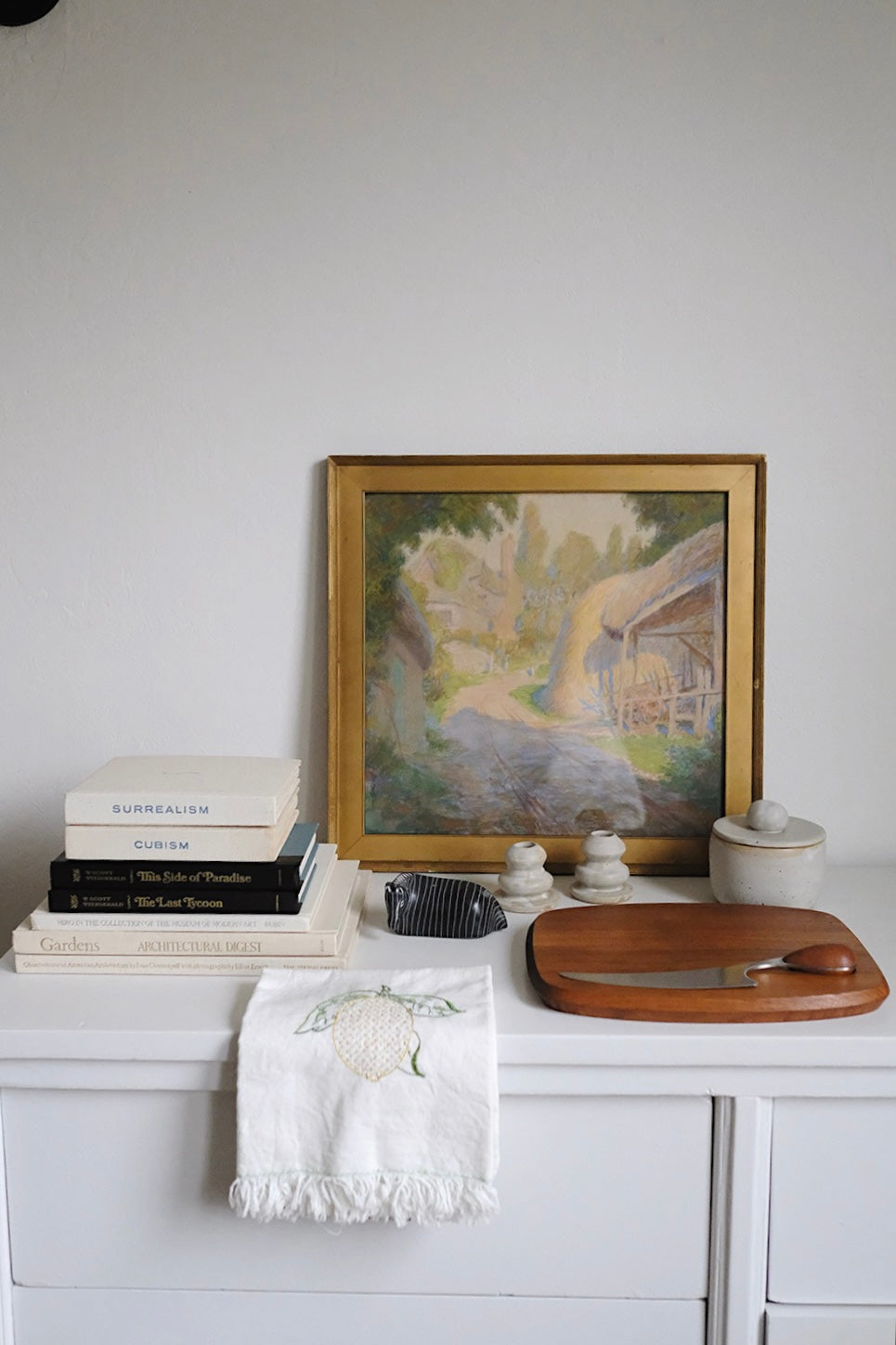 short ceramic candlestick