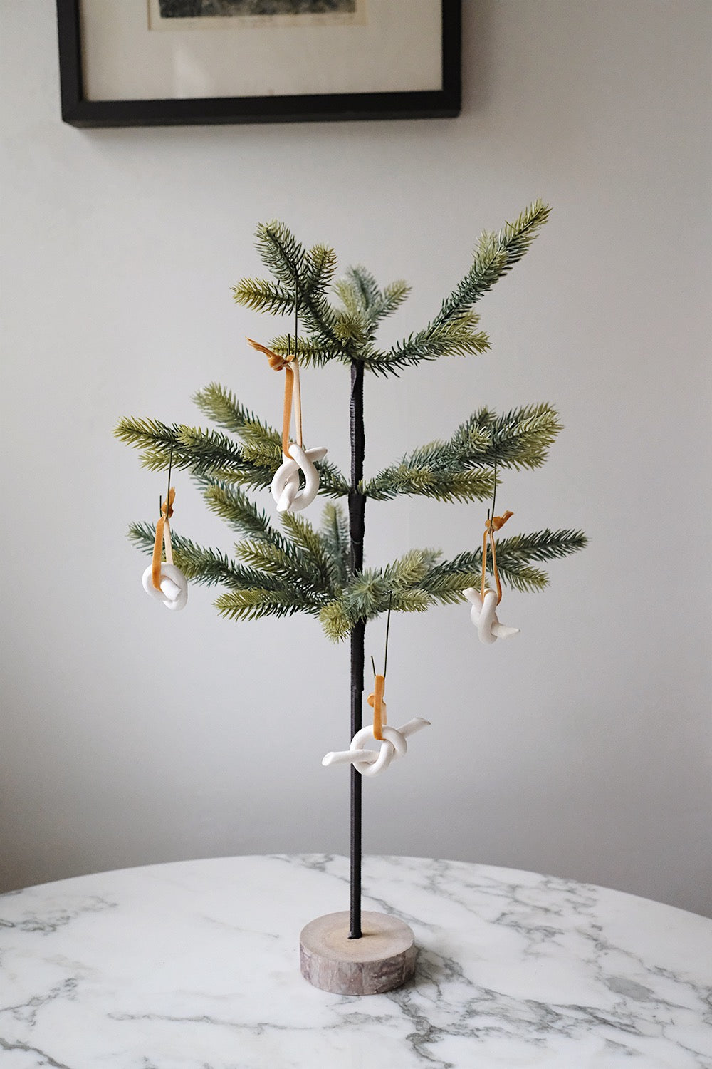 ceramic knot ornaments