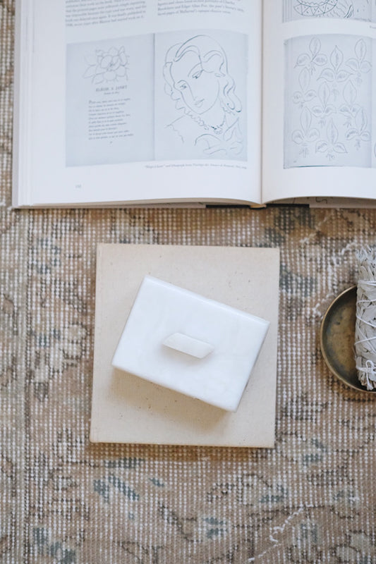 alabaster lidded box