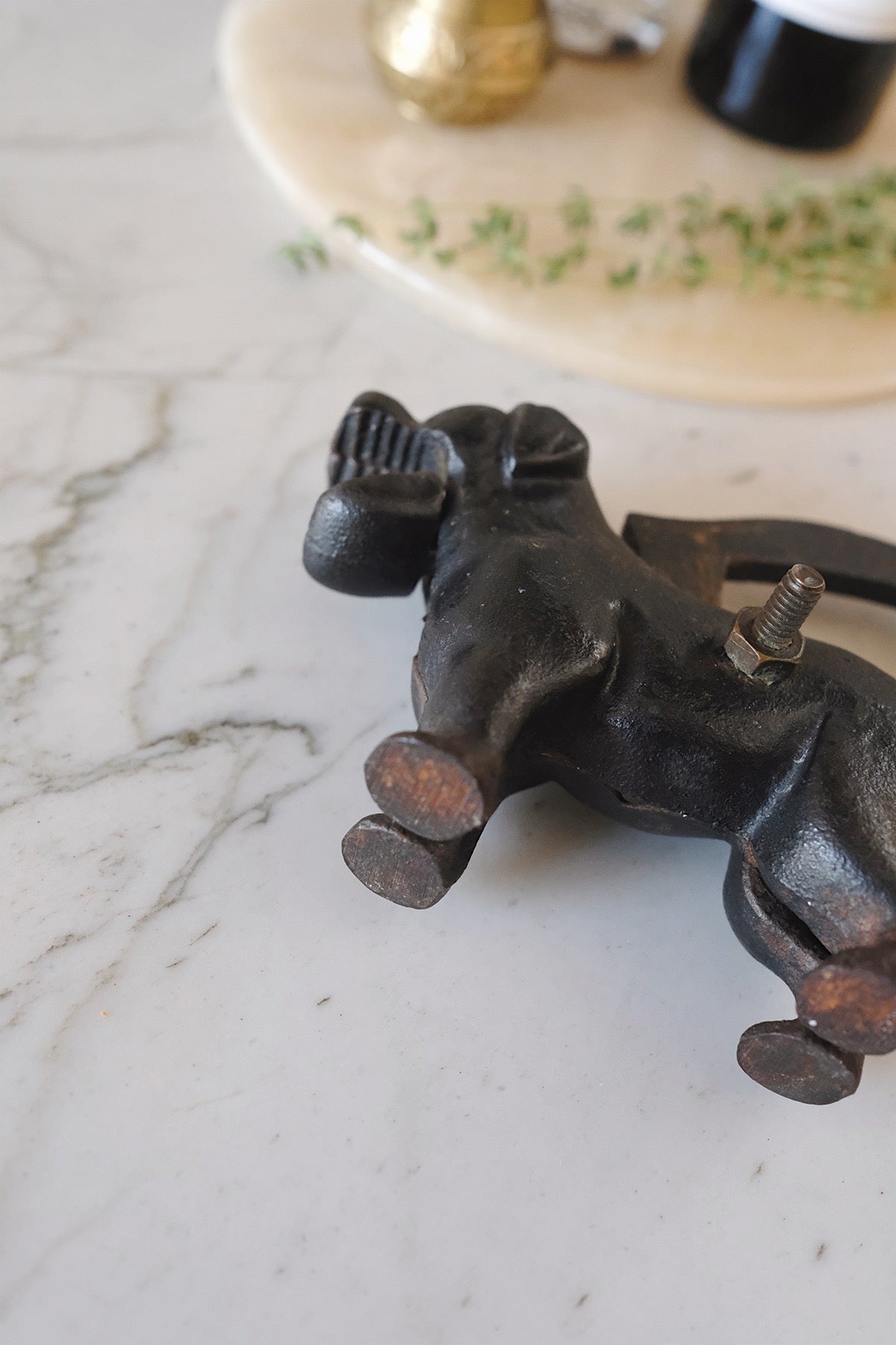 cast iron dog nutcracker
