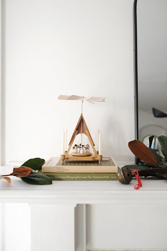 wooden angel christmas pyramid