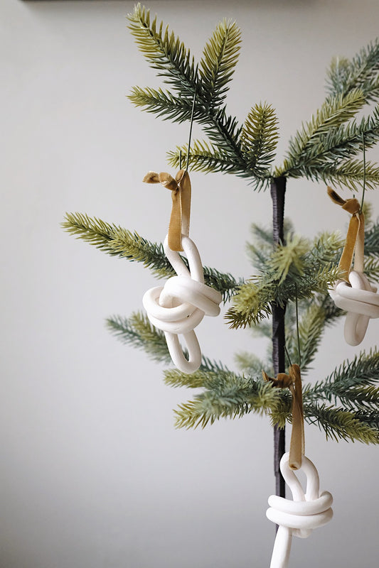 ceramic knot ornaments