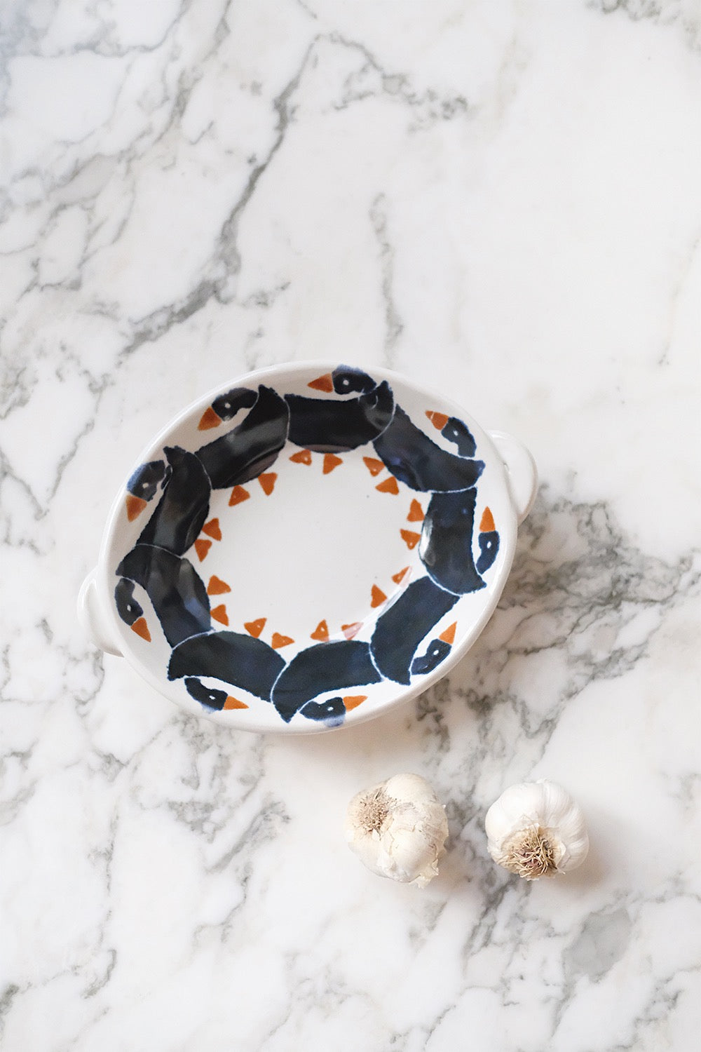 handmade ceramic goose dish