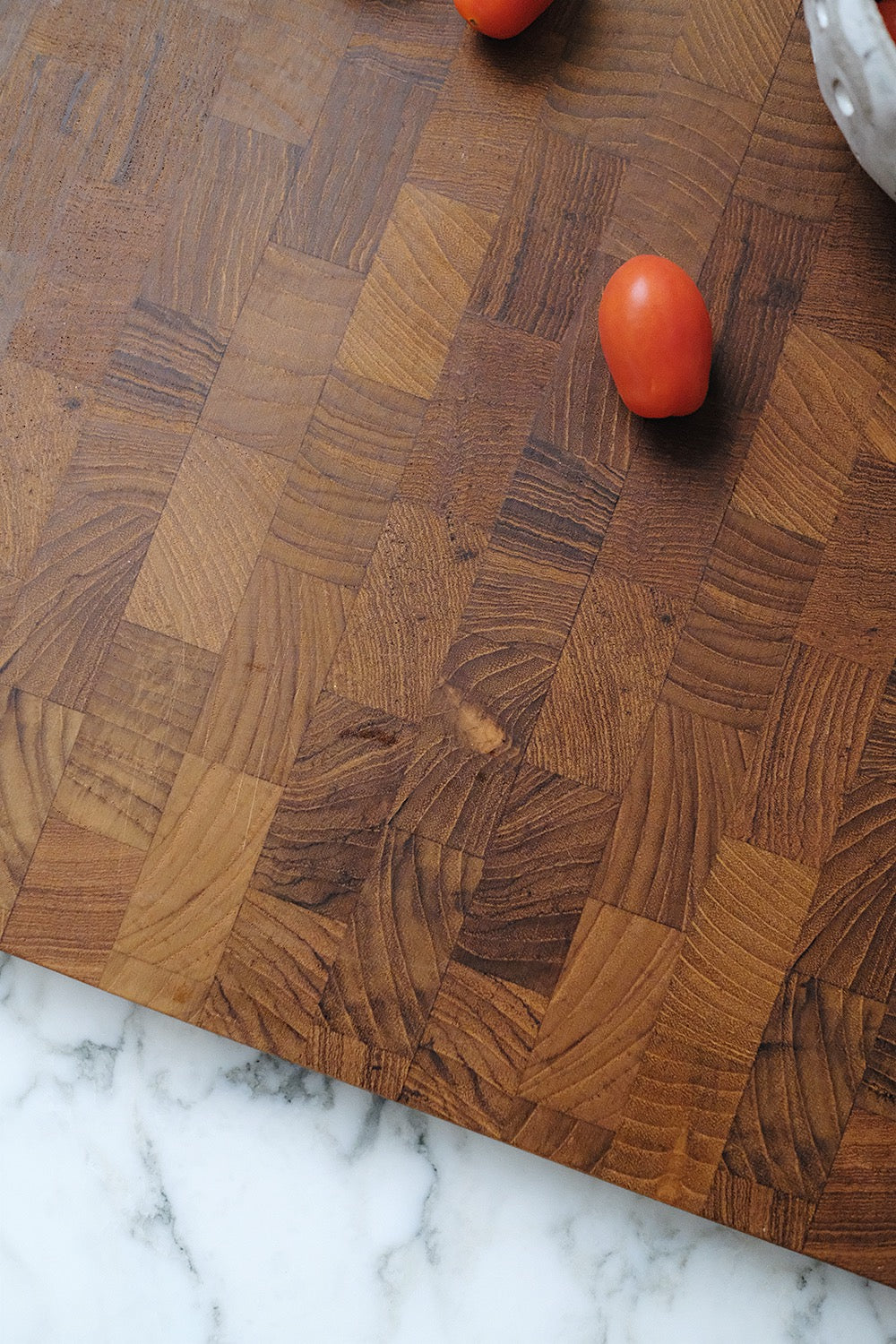 danish teak cutting board