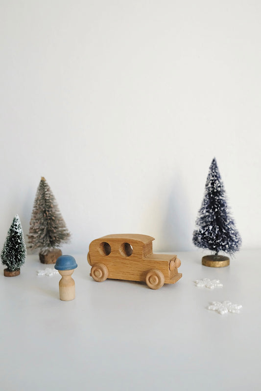 wooden cars - set of 4