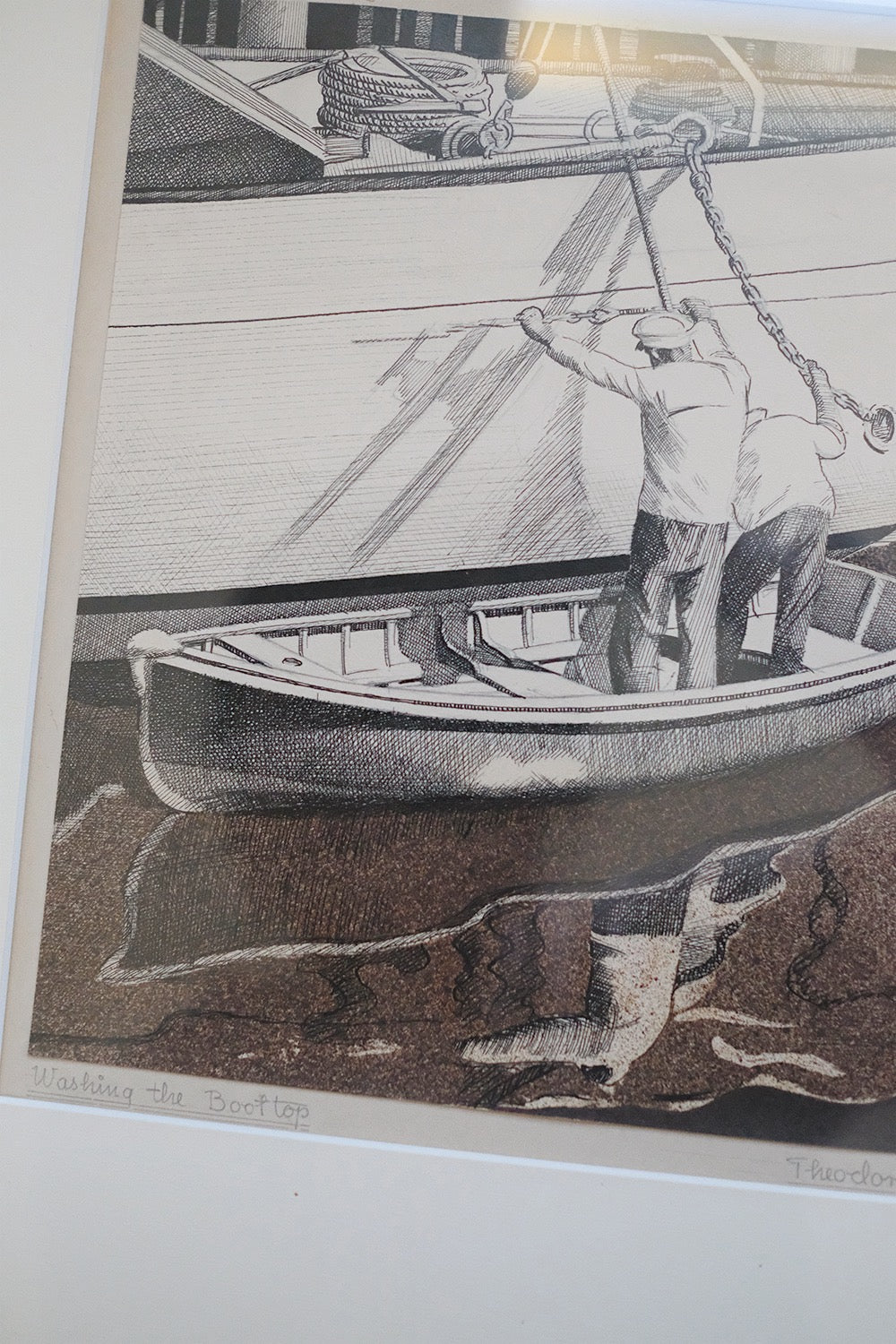 "washing the boat top"