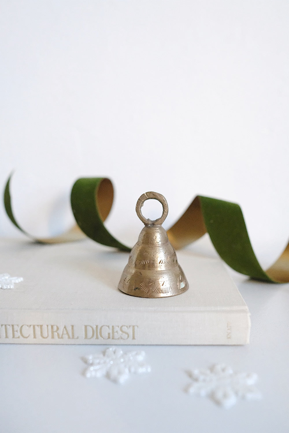 etched brass bell