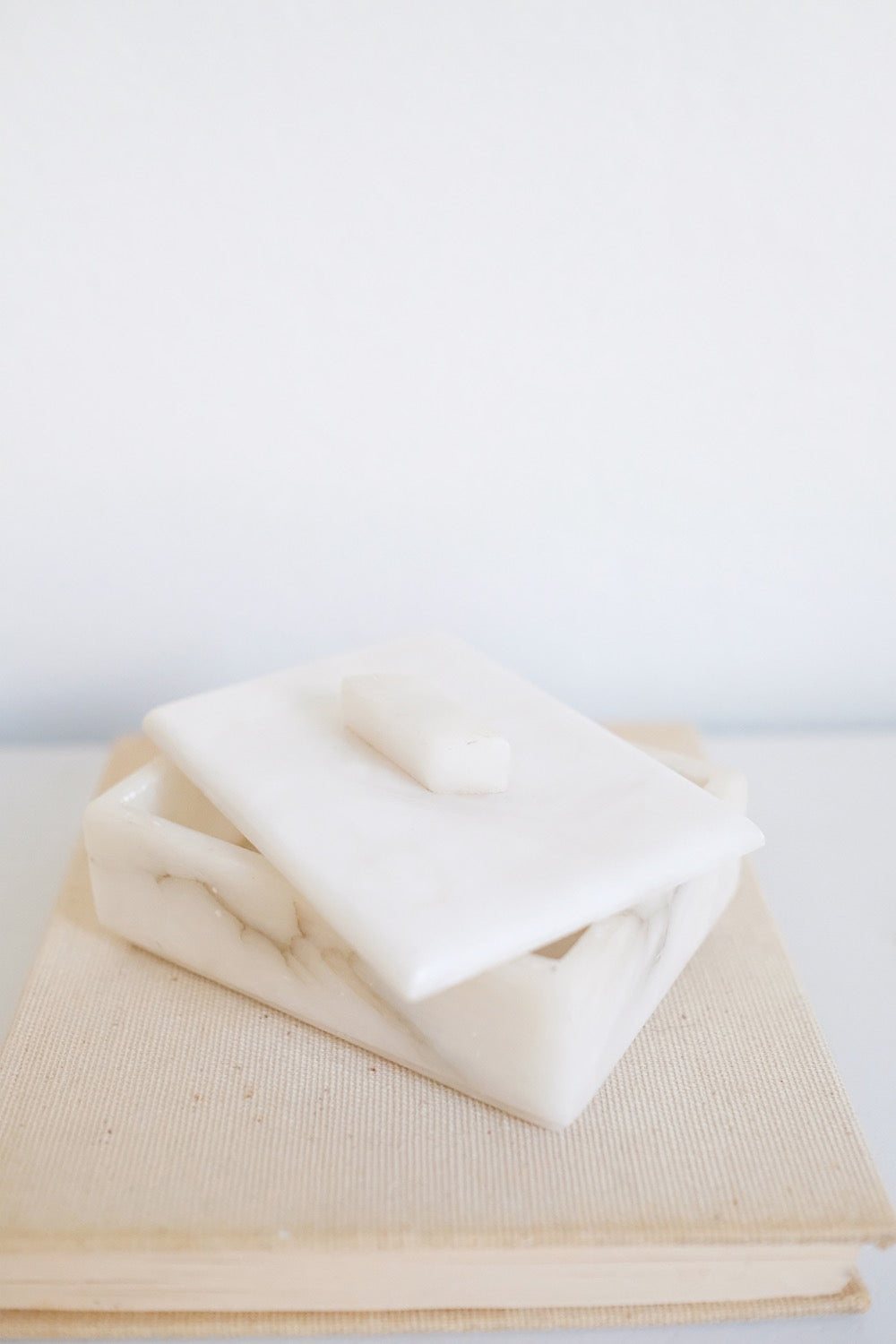 alabaster lidded box