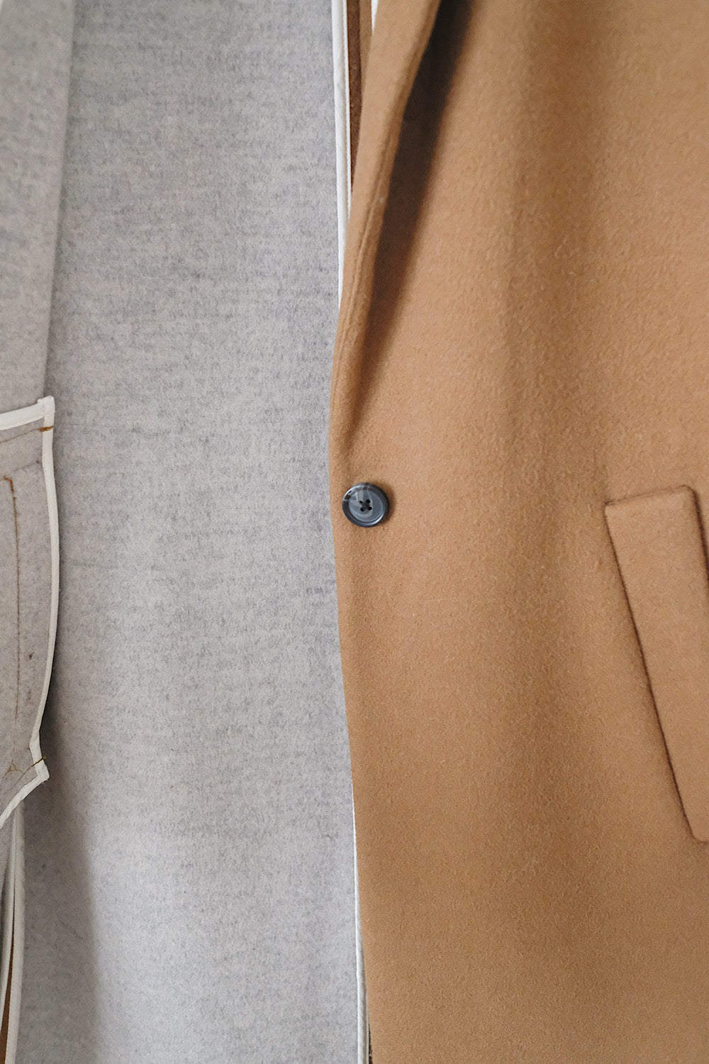 madewell camel wool blend coat