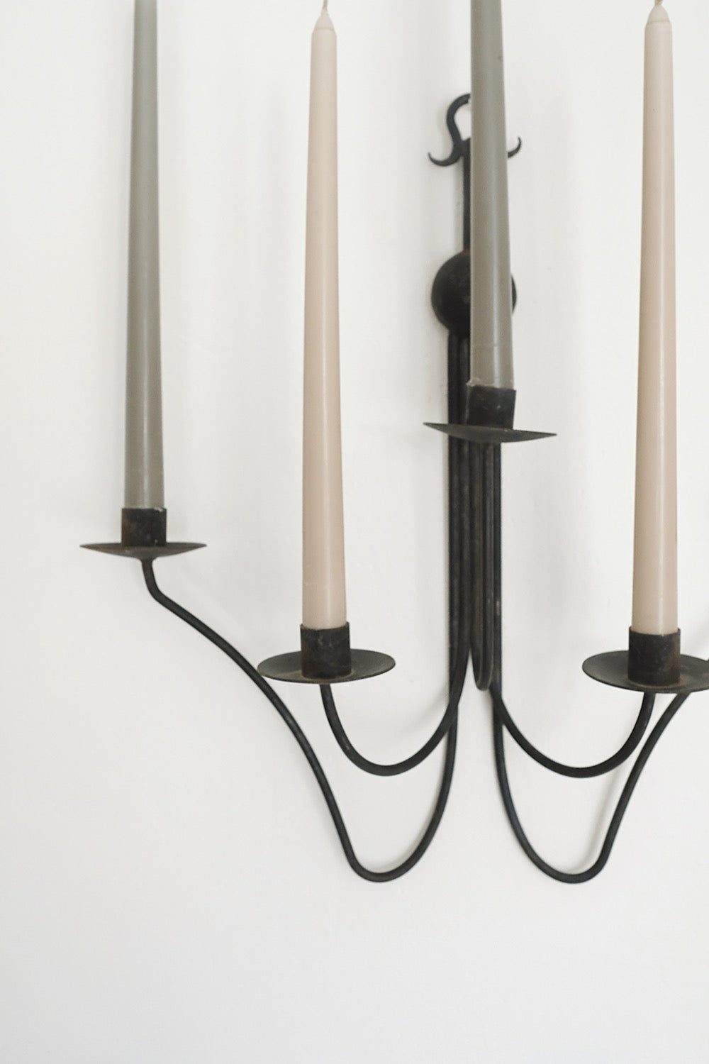 iron candle sconce
