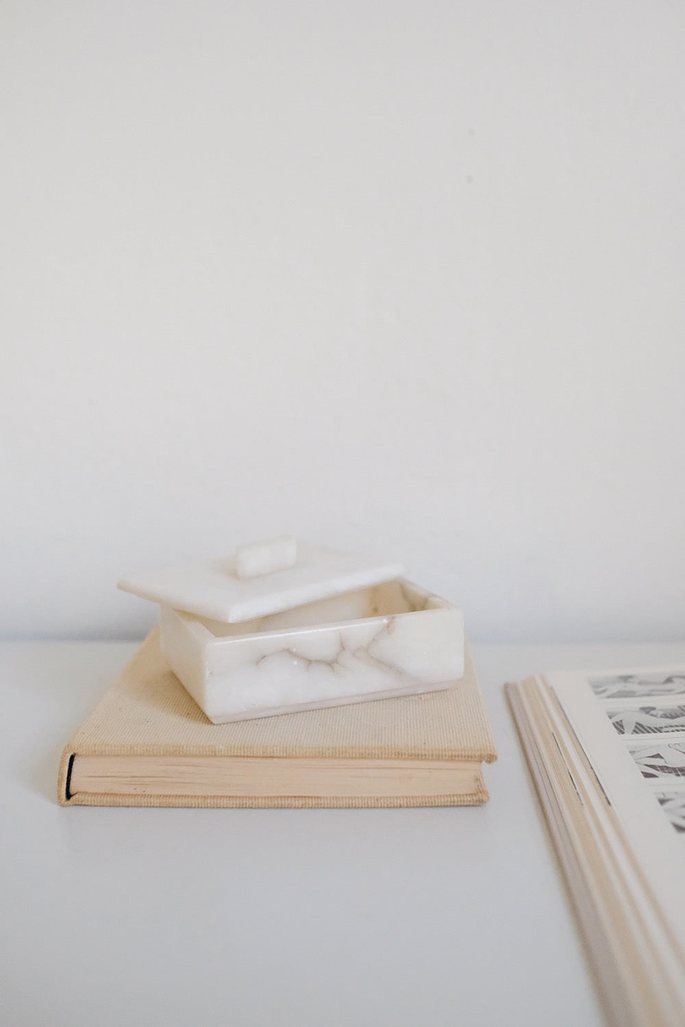alabaster lidded box
