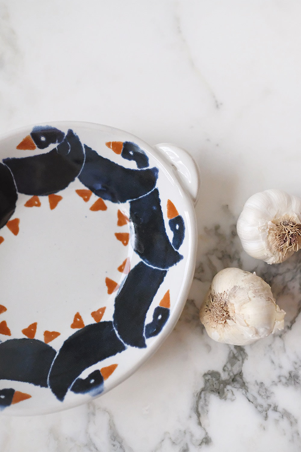 handmade ceramic goose dish