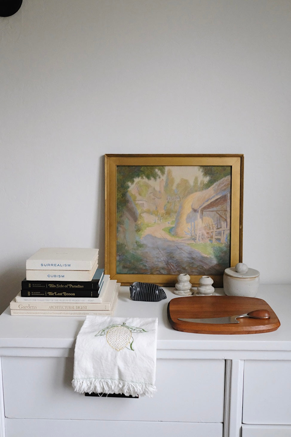 "the shed" framed pastel drawing