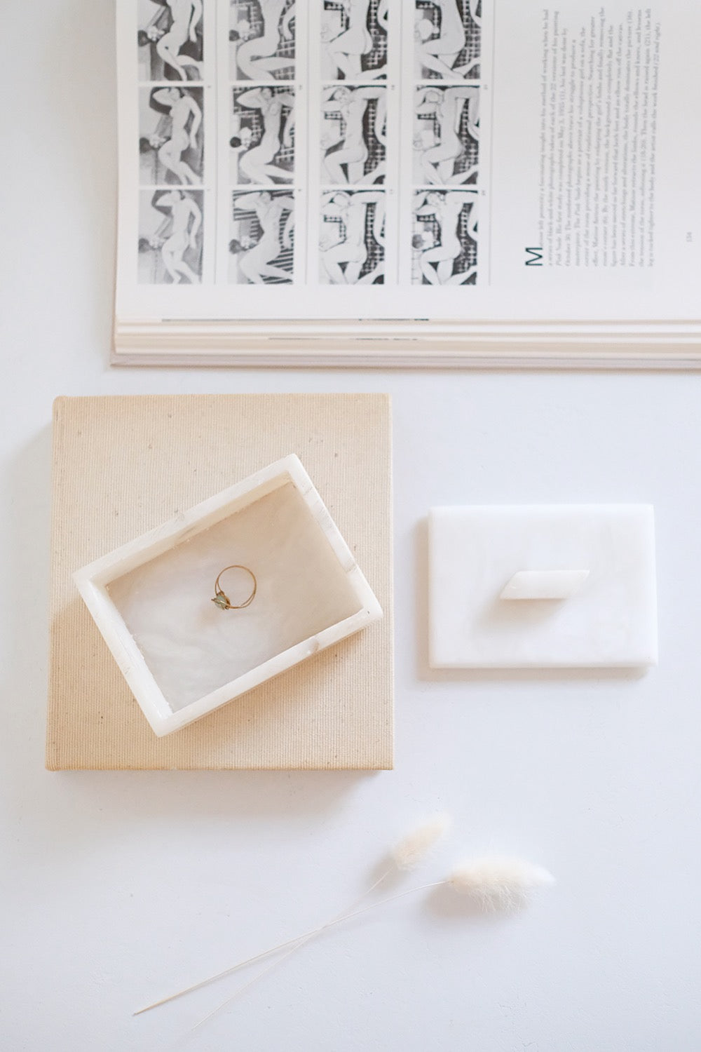 alabaster lidded box