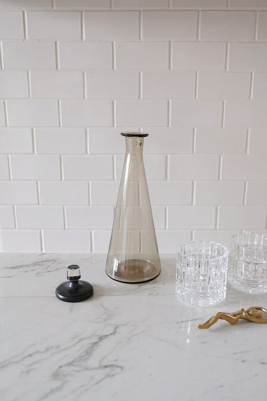 smoked glass decanter