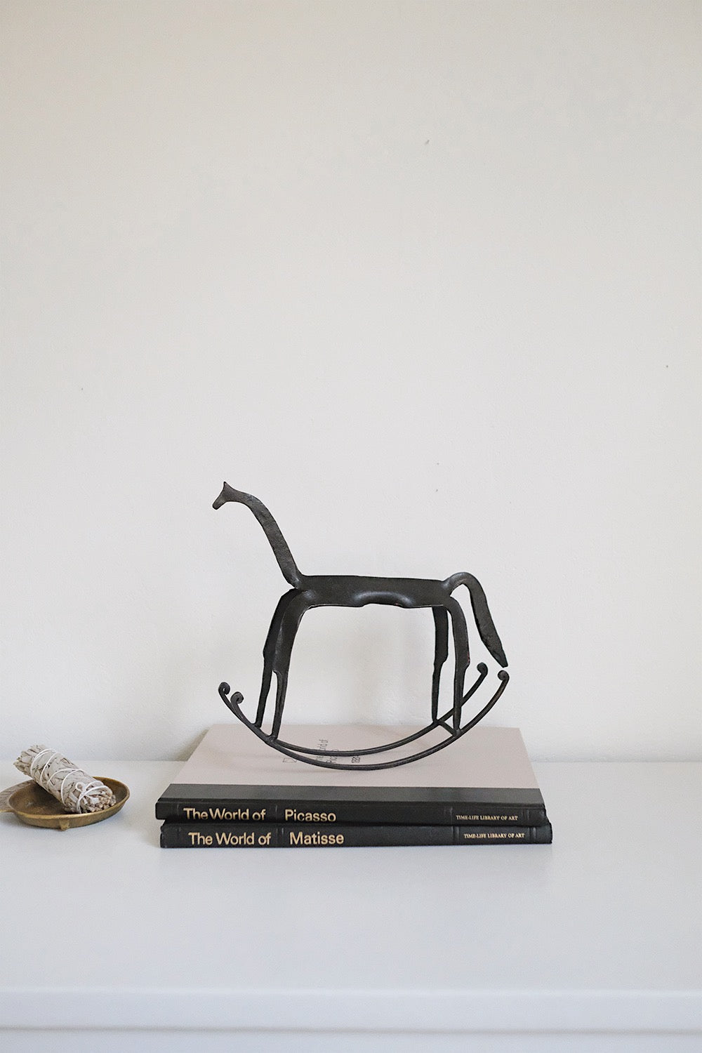 iron rocking horse