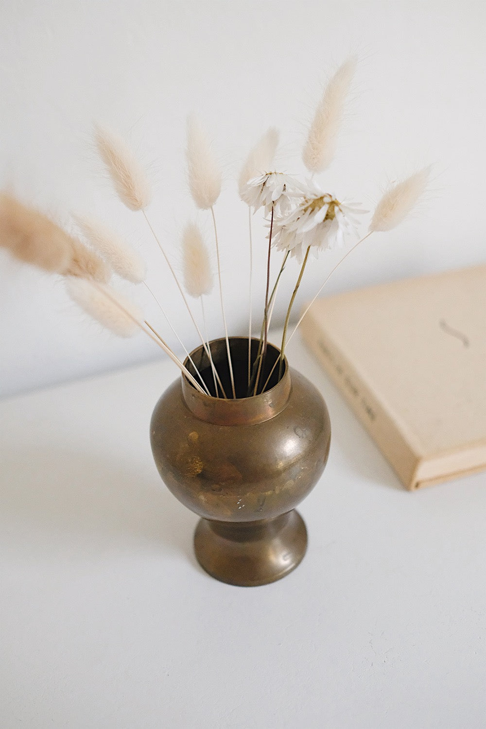 brass bud vase
