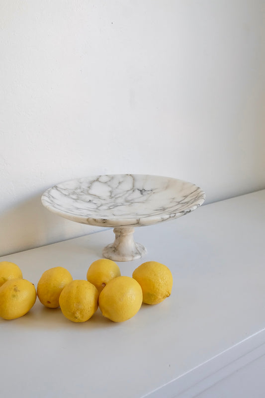 alabaster pedestal bowl