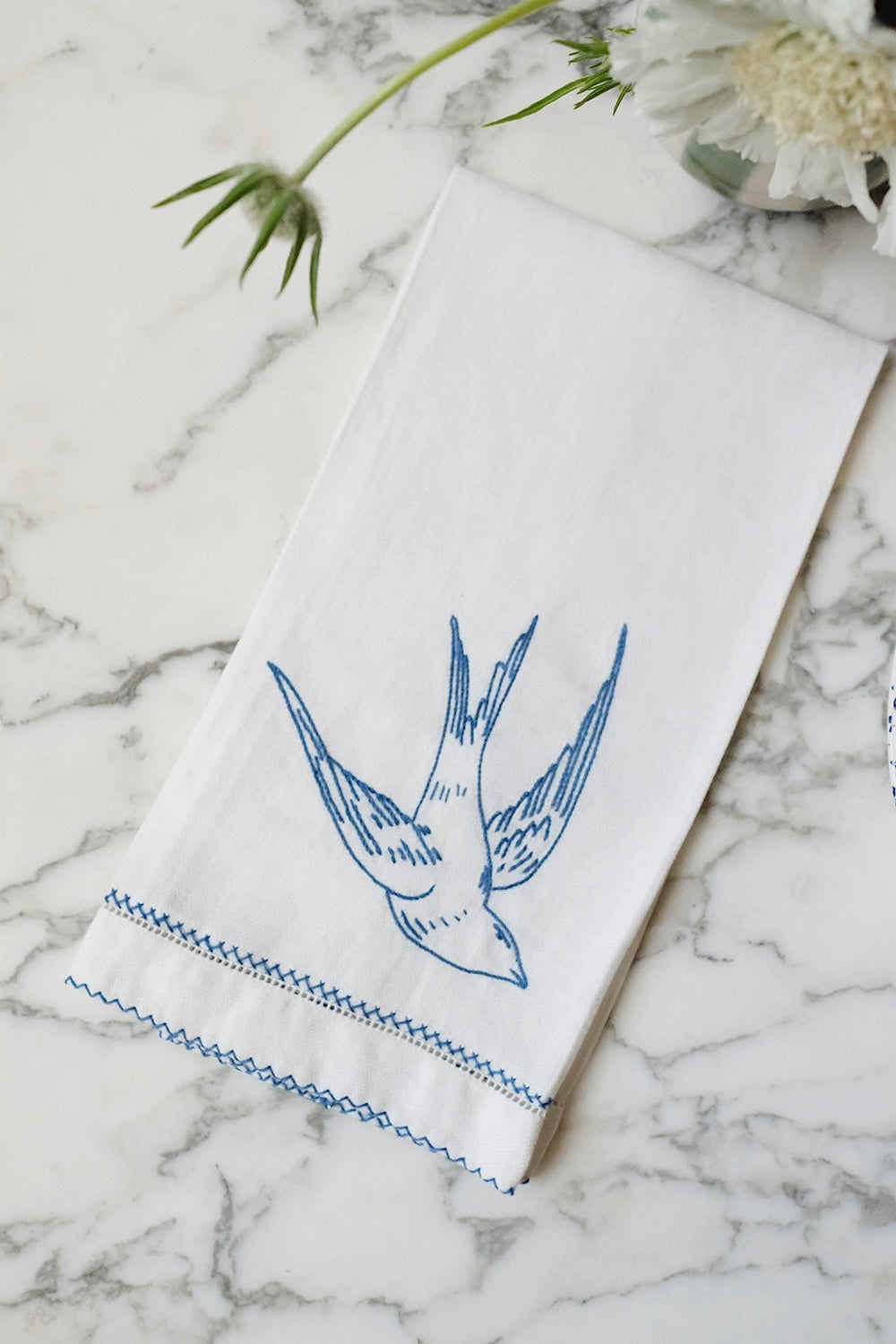 sparrow tea towel