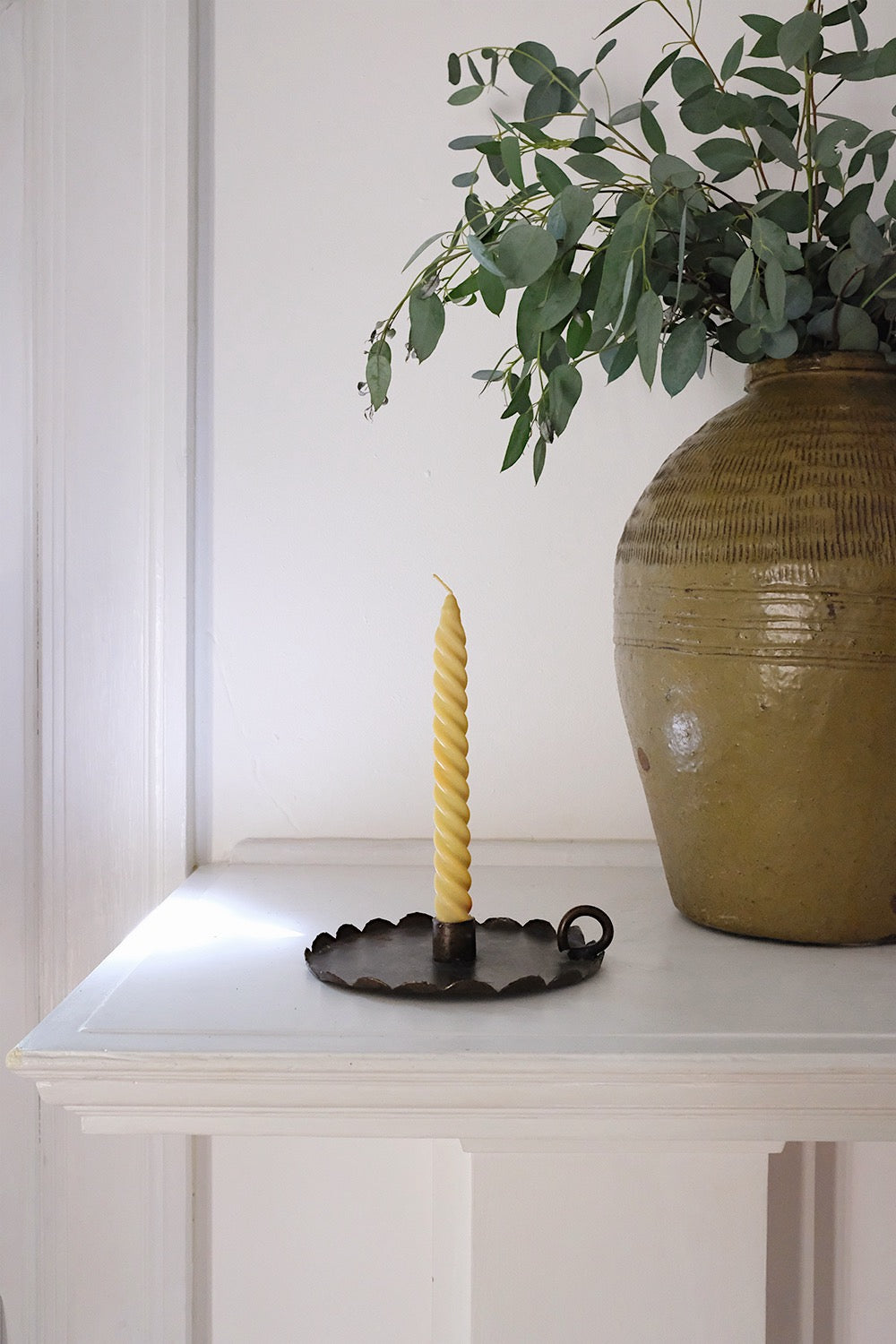 primitive candle holder