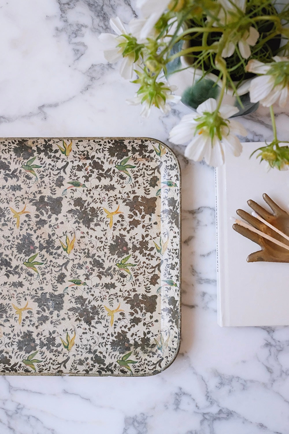 Japanese floral tray