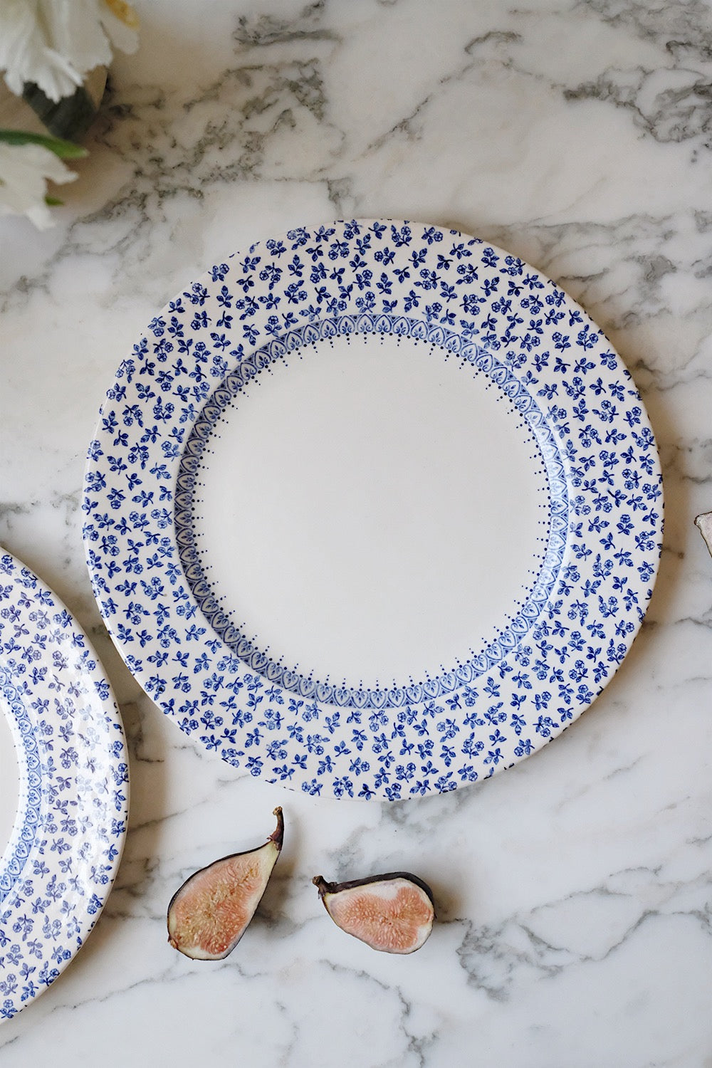 ironstone plates - set of 2