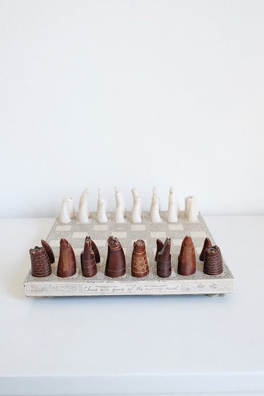 scrimshaw chess set