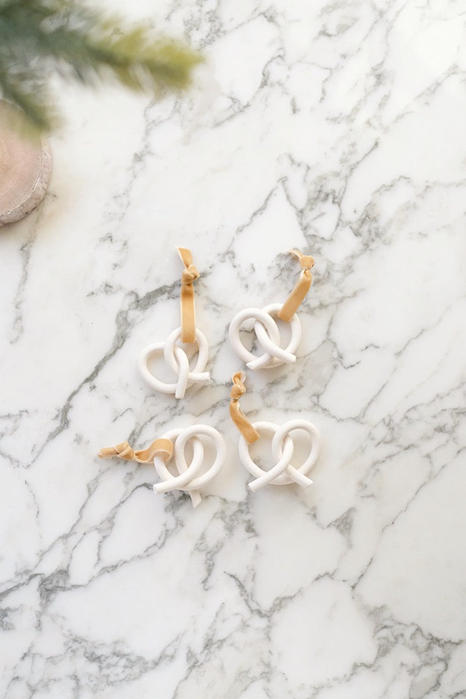 pretzel knot ornament
