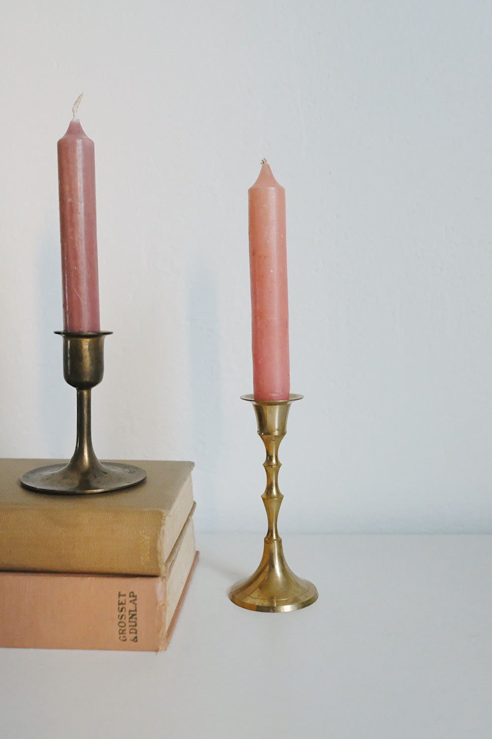 brass candlesticks - set of 2
