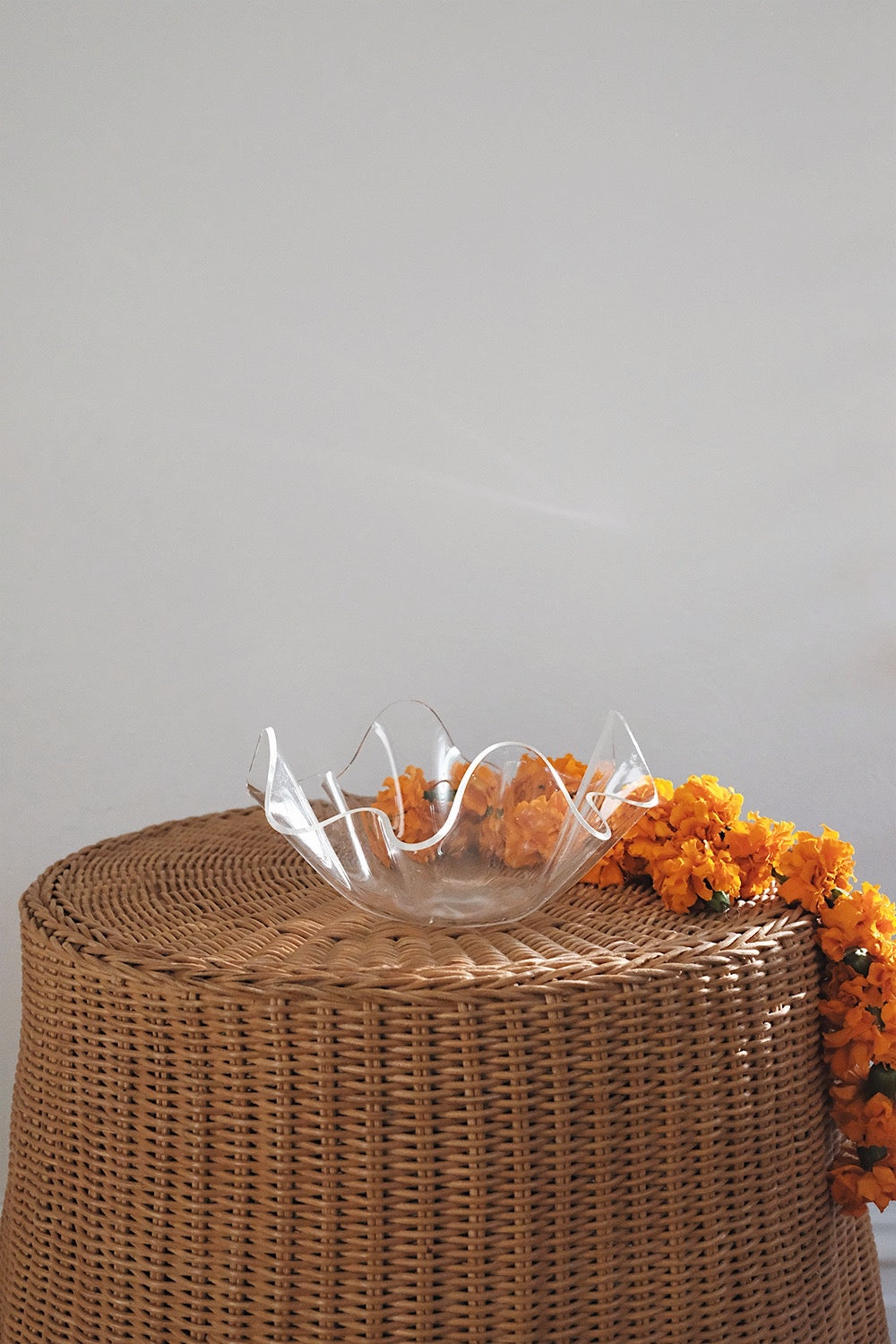wavy lucite bowl