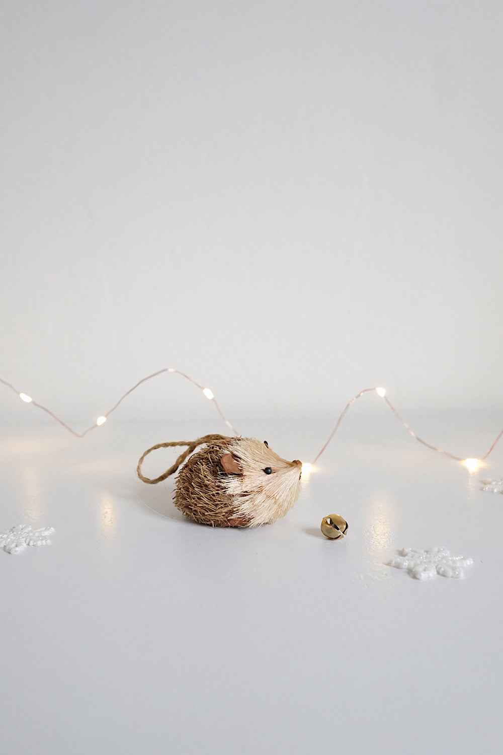 bottlebrush hedgehog ornament