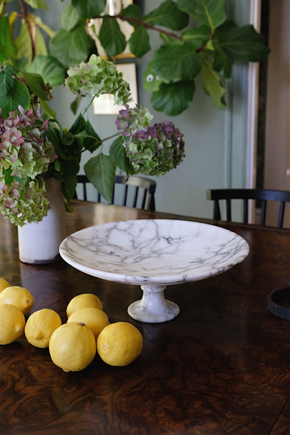 alabaster pedestal bowl