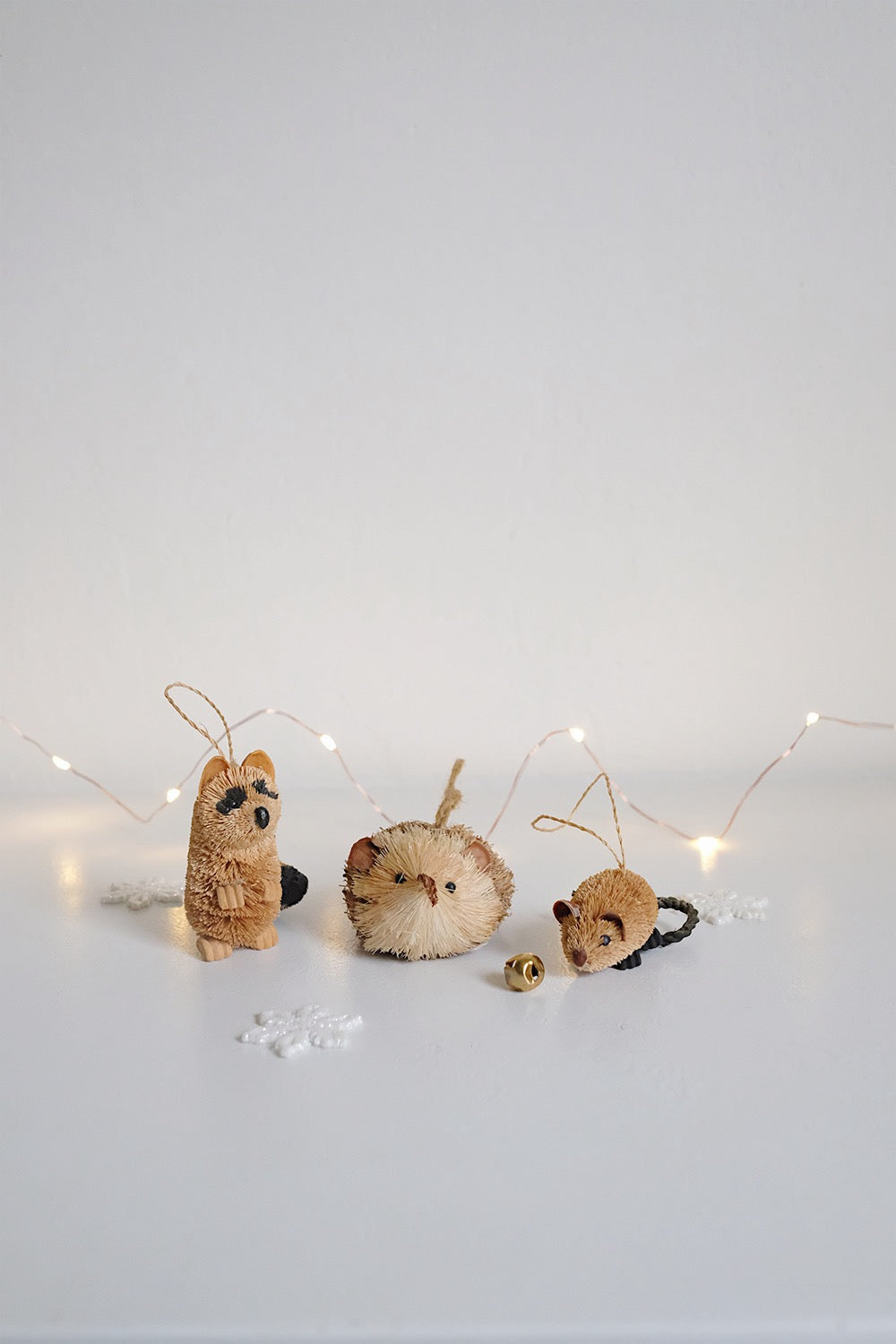 bottlebrush hedgehog ornament