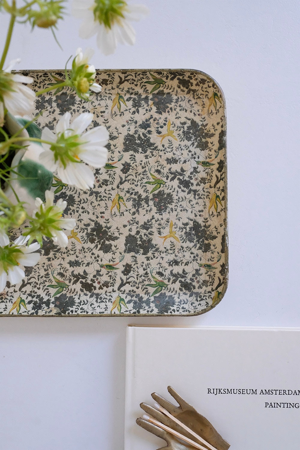 Japanese floral tray