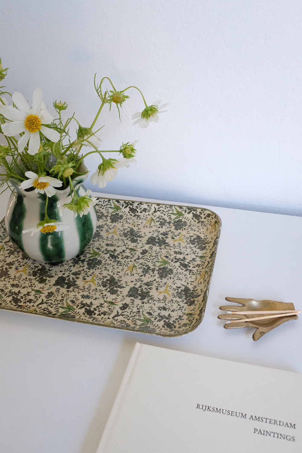 Japanese floral tray