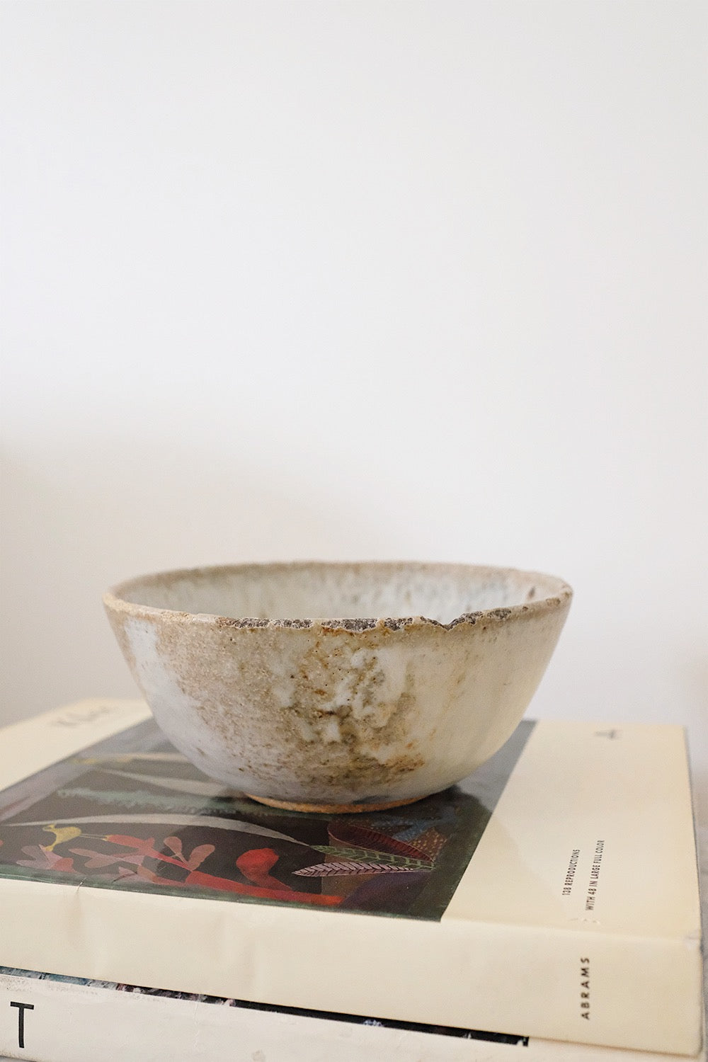 worn pottery bowl
