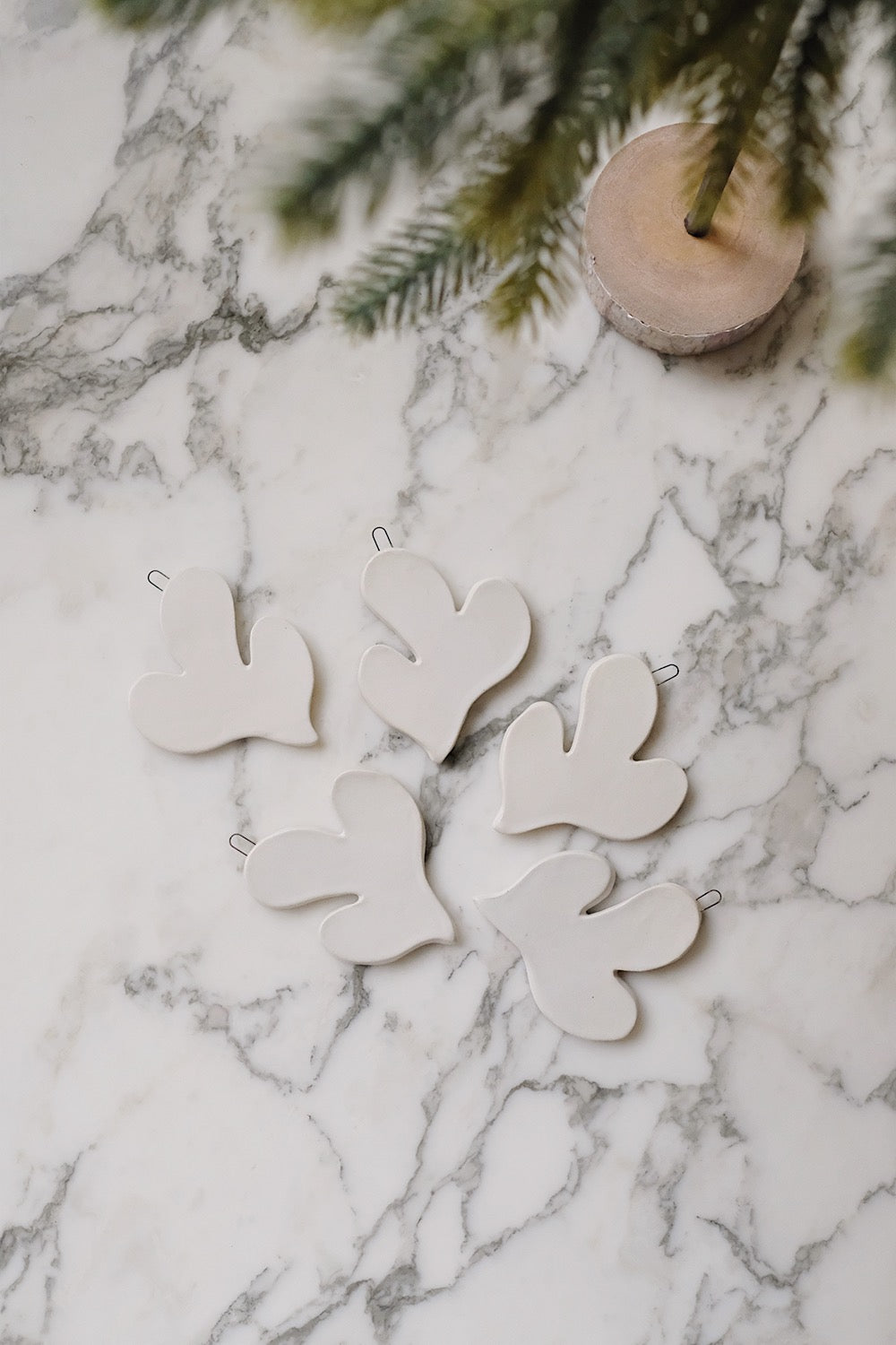 cutout ornament - matte white
